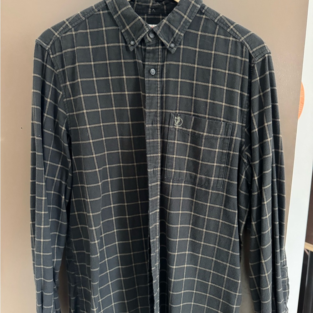 Fjällräven Green Plaid Button-Up Shirt